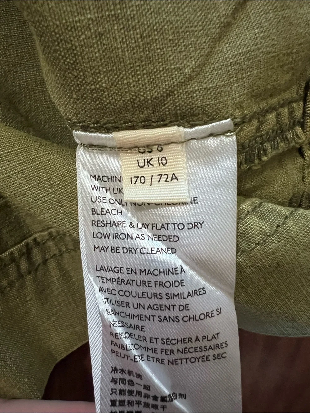 NWT Free People Erika Utility Mini Skirt Olive Green size 6